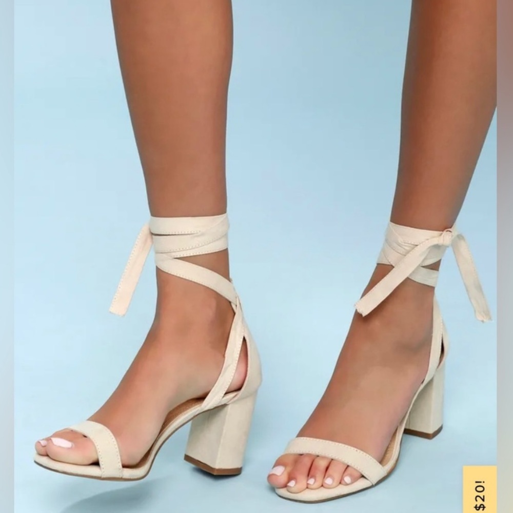 LULUS AIRIS LACE UP HEELS